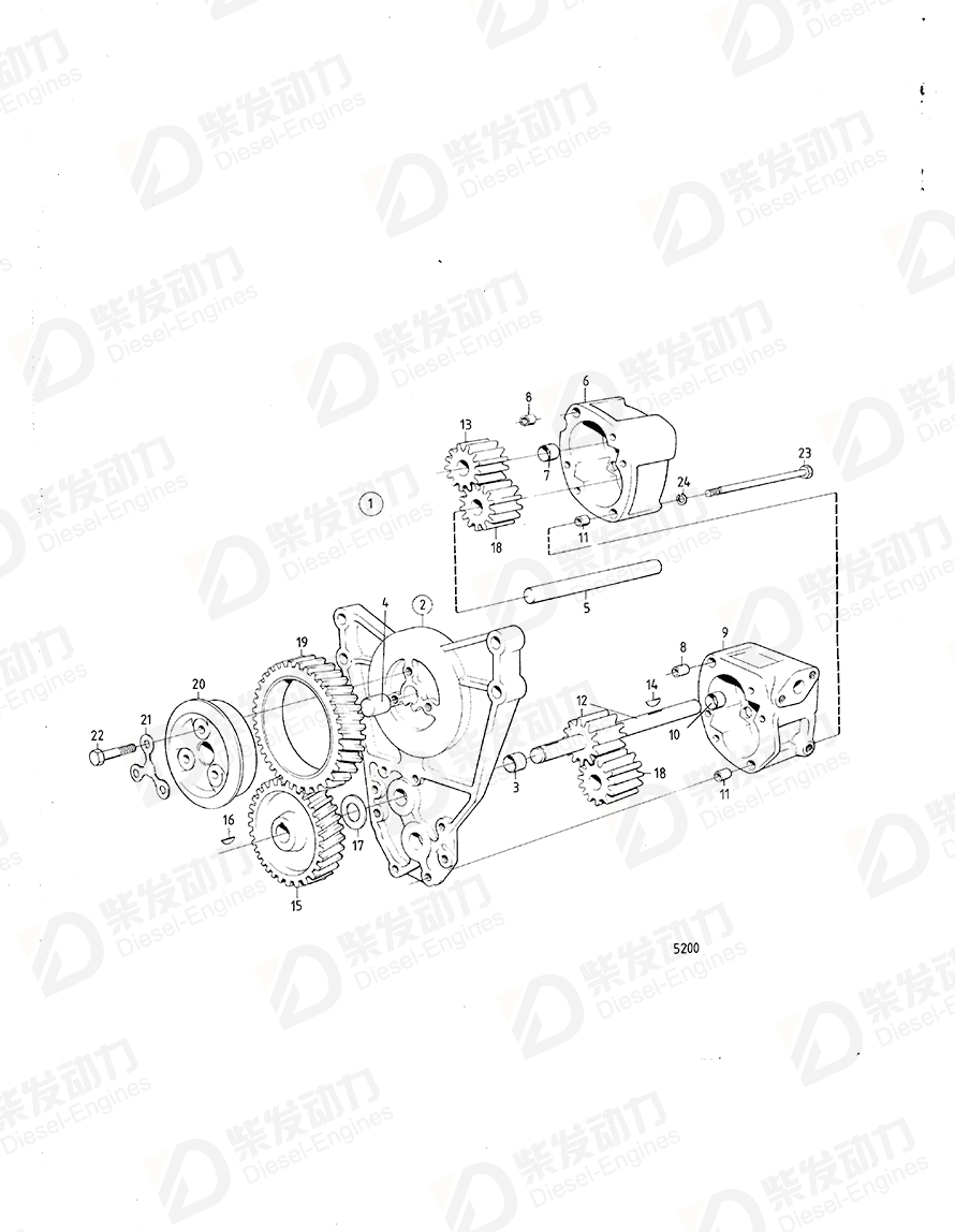 volvo penta Idler gear 421046 Drawing volvo penta Idler gear 421046 Drawing